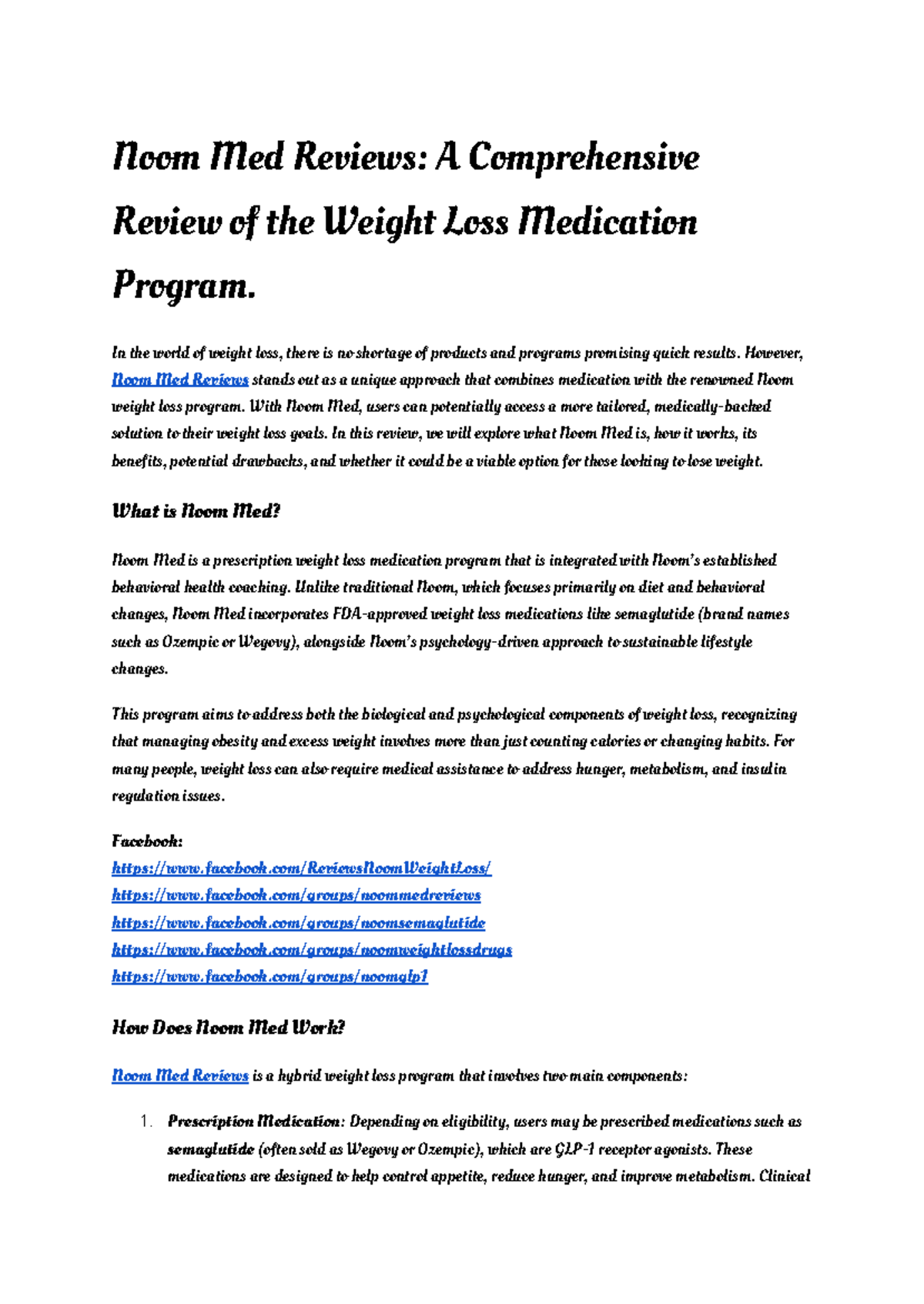 Noom Med Reviews A Comprehensive Review of the Weight Loss Medication ...