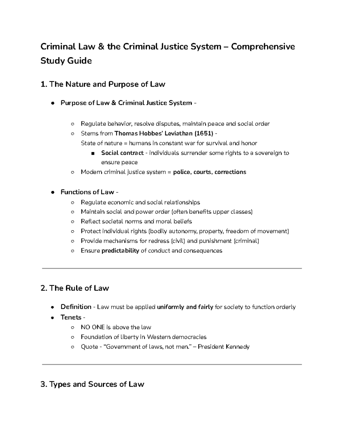 CRIM 110 - Chapter 4 Study Guide: Criminal Law & Justice System - Studocu