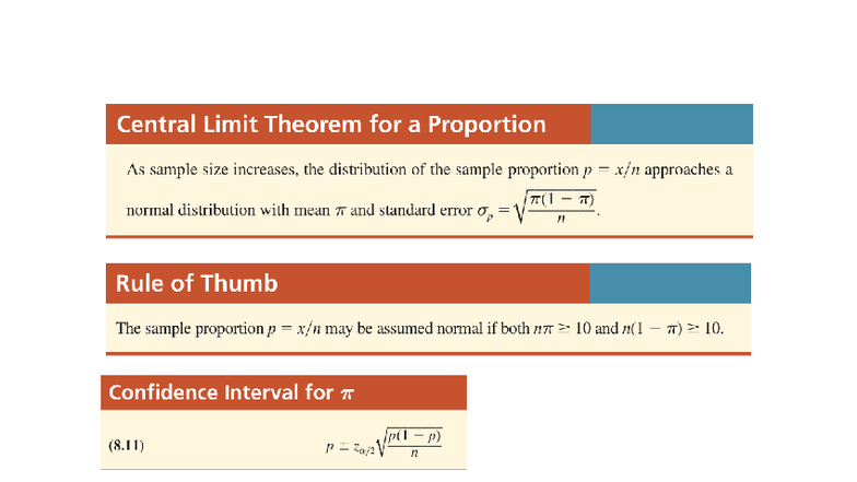 Central Limit Theorem for Proportions - Auditing Notes - Studocu