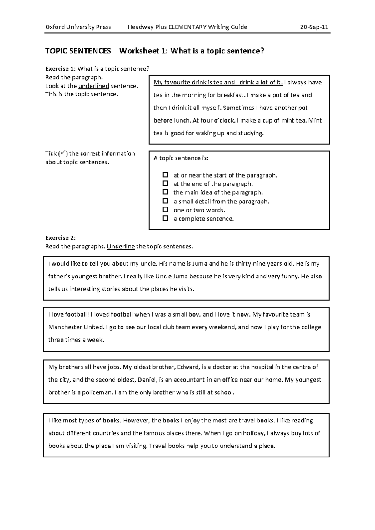 Reading Exercises - Practice Material for Enhanced Learning - Studocu