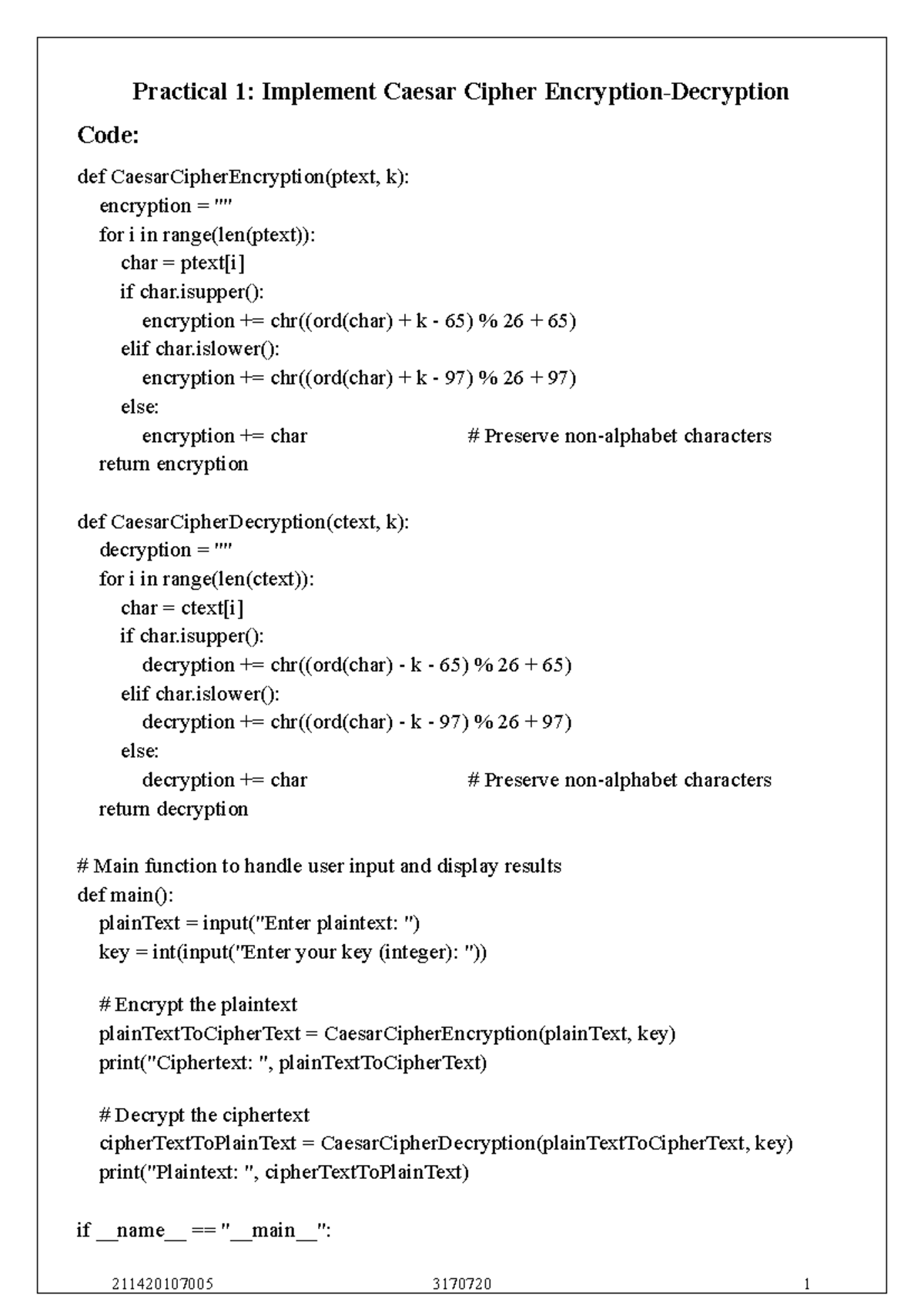IS(3170720)- Practical Implementations: Ciphers & Encryptions Guide ...