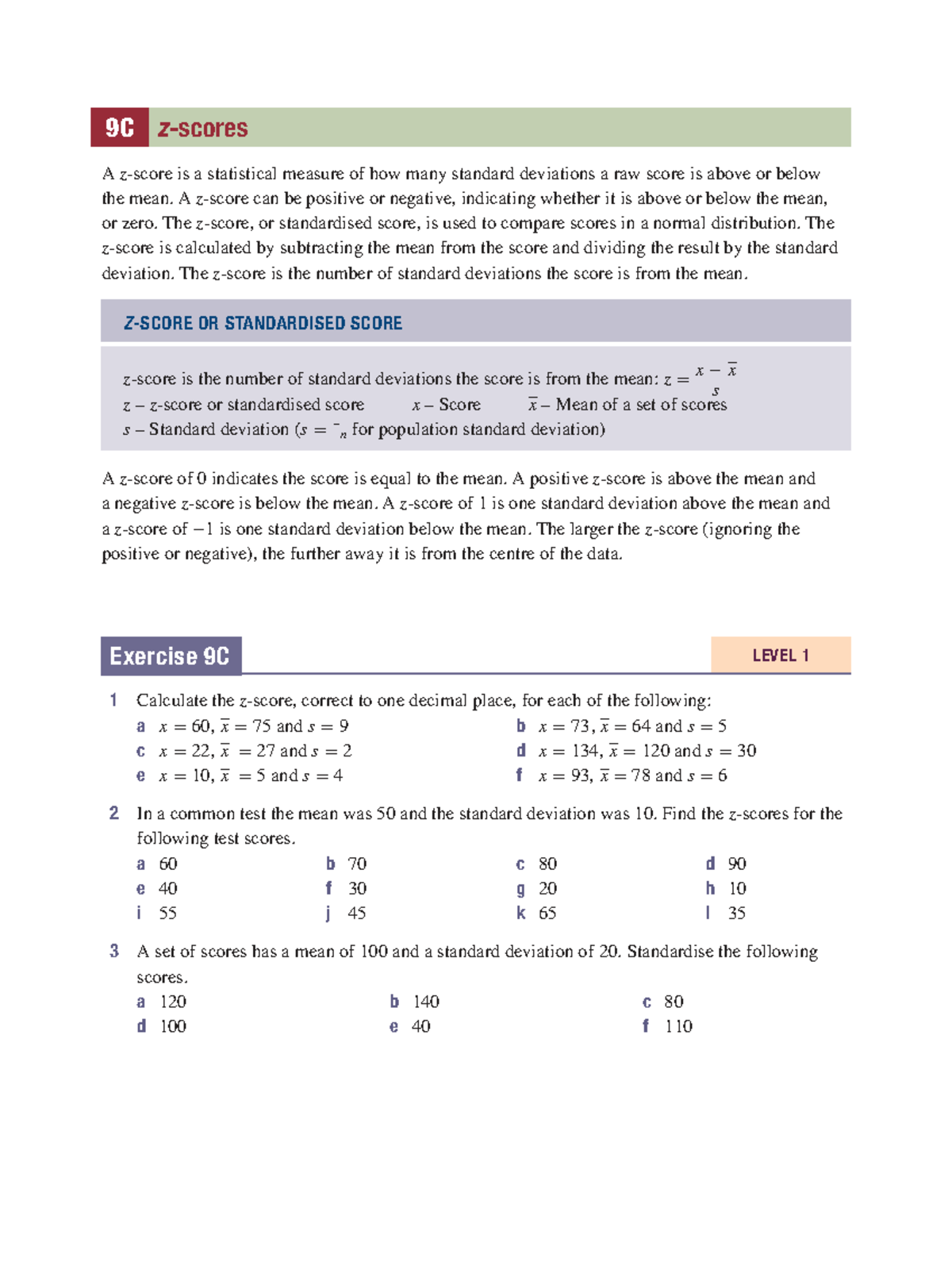 10.9.4 - Understanding and Calculating Z-Scores in Statistics - Studocu
