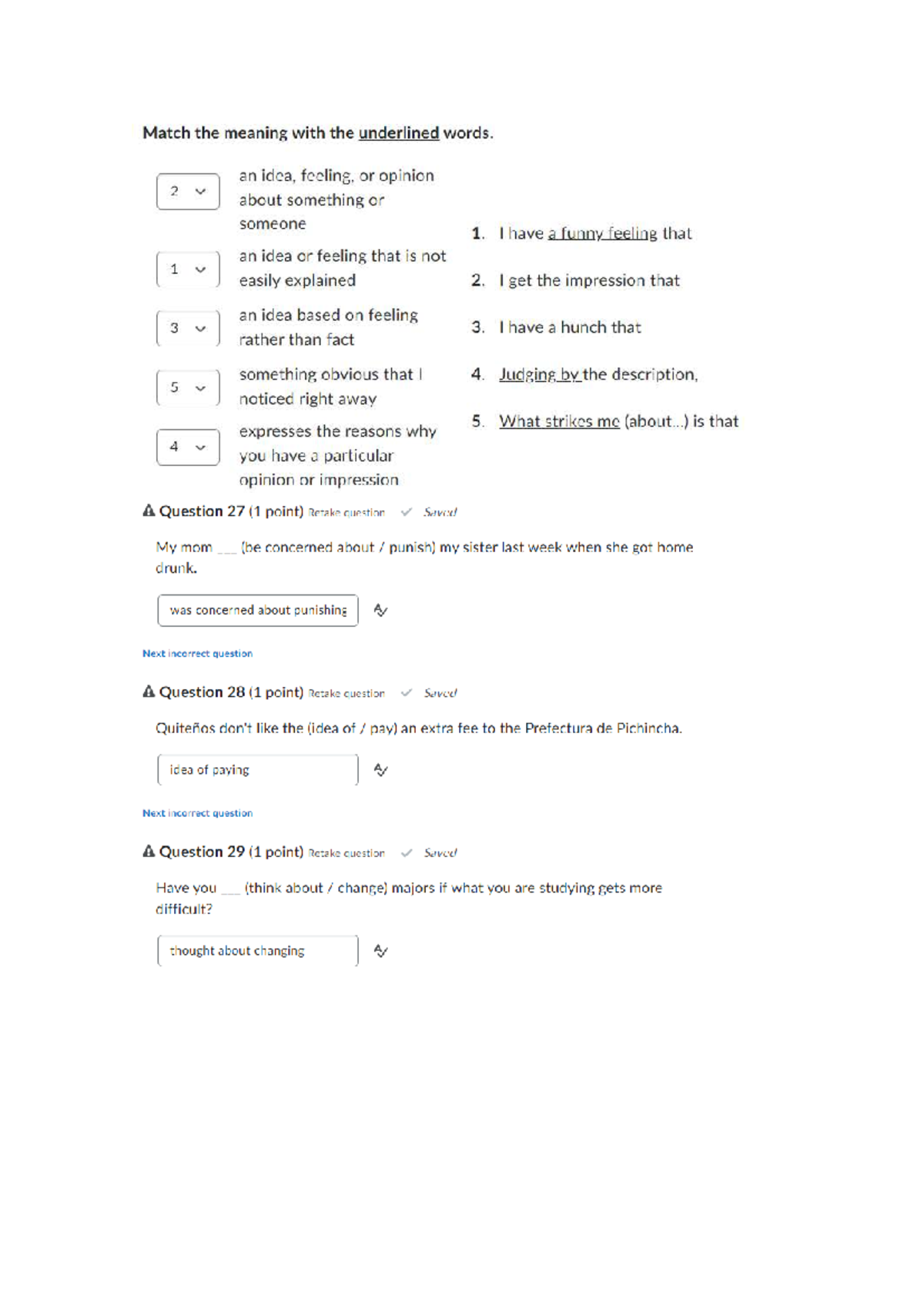 Explore 10 - English Practice: Matching Meanings & Sentence Completion ...