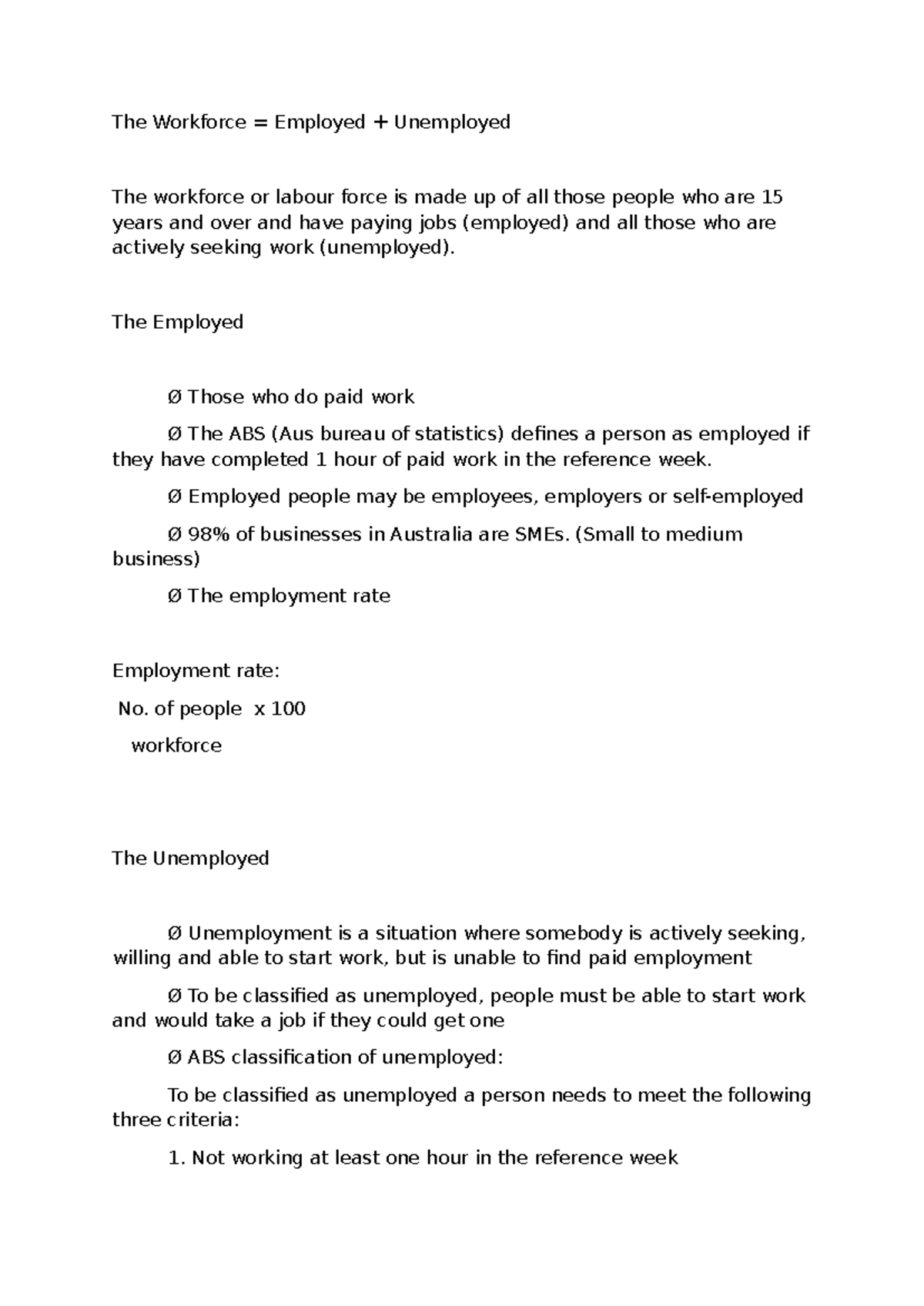Employment Notes: Understanding the Workforce Dynamics and Unemployment ...