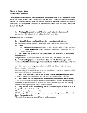 Module 4 Reading Guide - Module 4 Reading Guide Contexts of Development ...