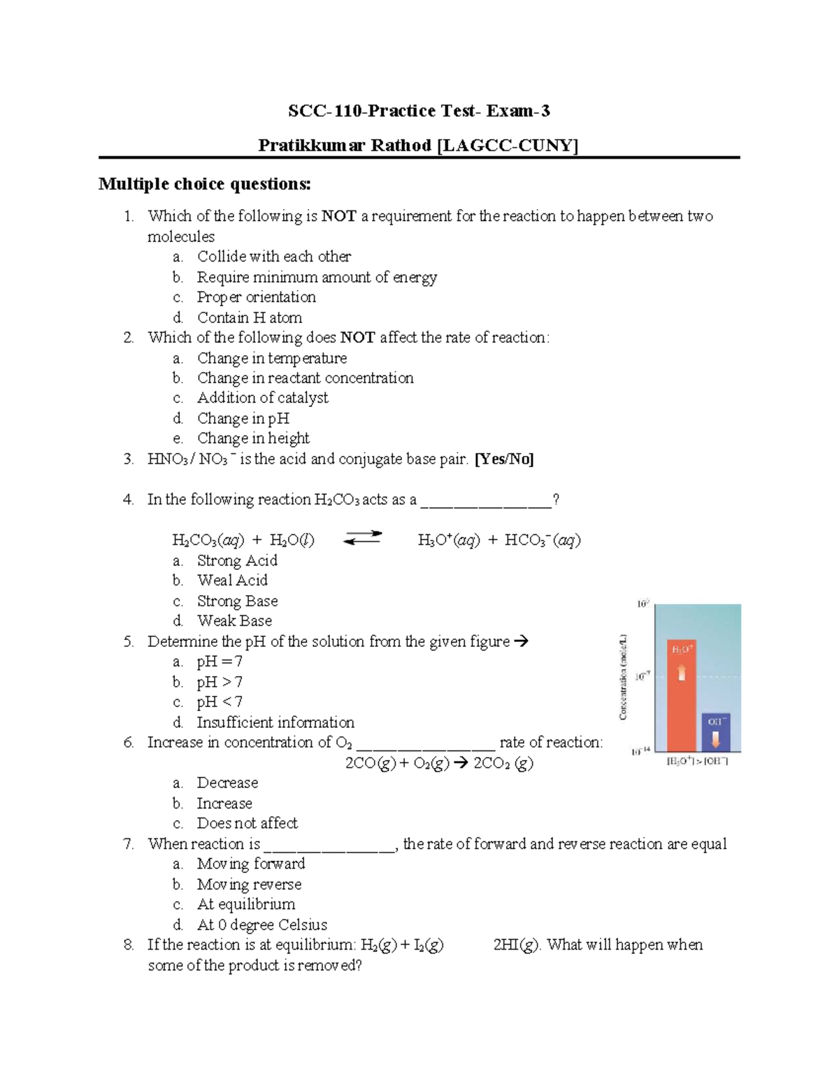Practice exam 3 for SCC110: Multiple choice questions and answers - Studocu