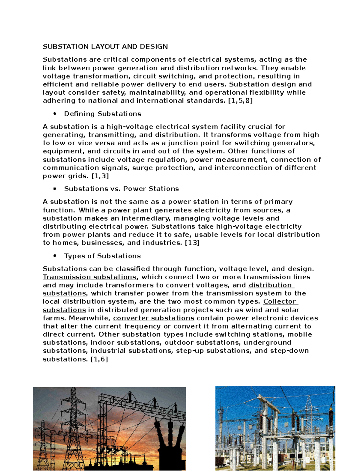 Substation Layout and Design: An Overview for BSEE Students - Studocu