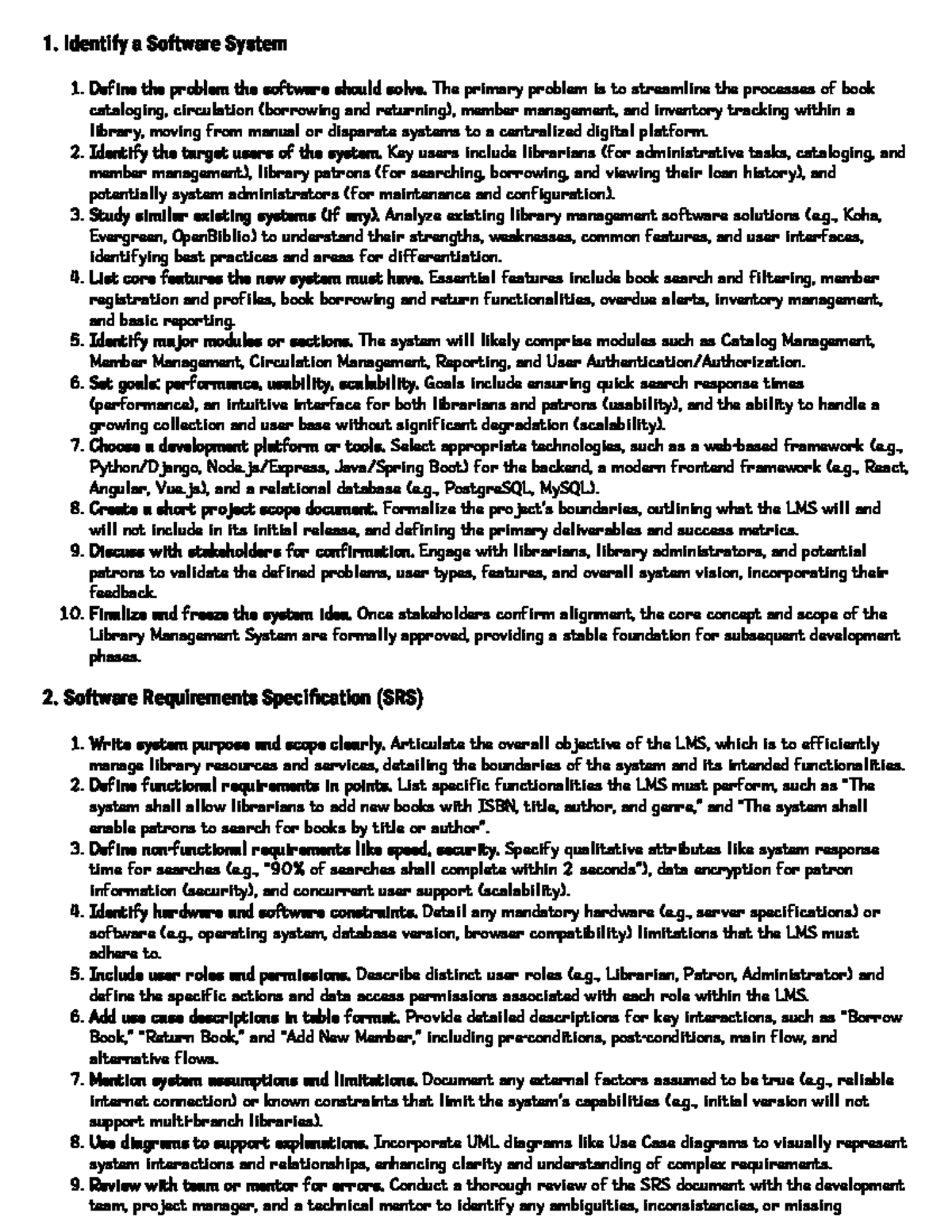 Library Management System Development: OOSE Practical Guide - Studocu