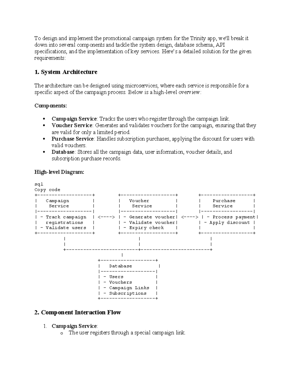 Trinity app - triniti app - To design and implement the promotional ...