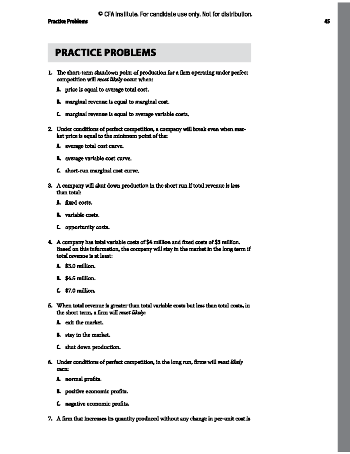 Econ 101: Firm and Market Structures Practice Problems - Studocu