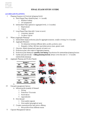 Study Guide for Exam 1 Topics Covered - Study Guide for Exam 1: Topics ...