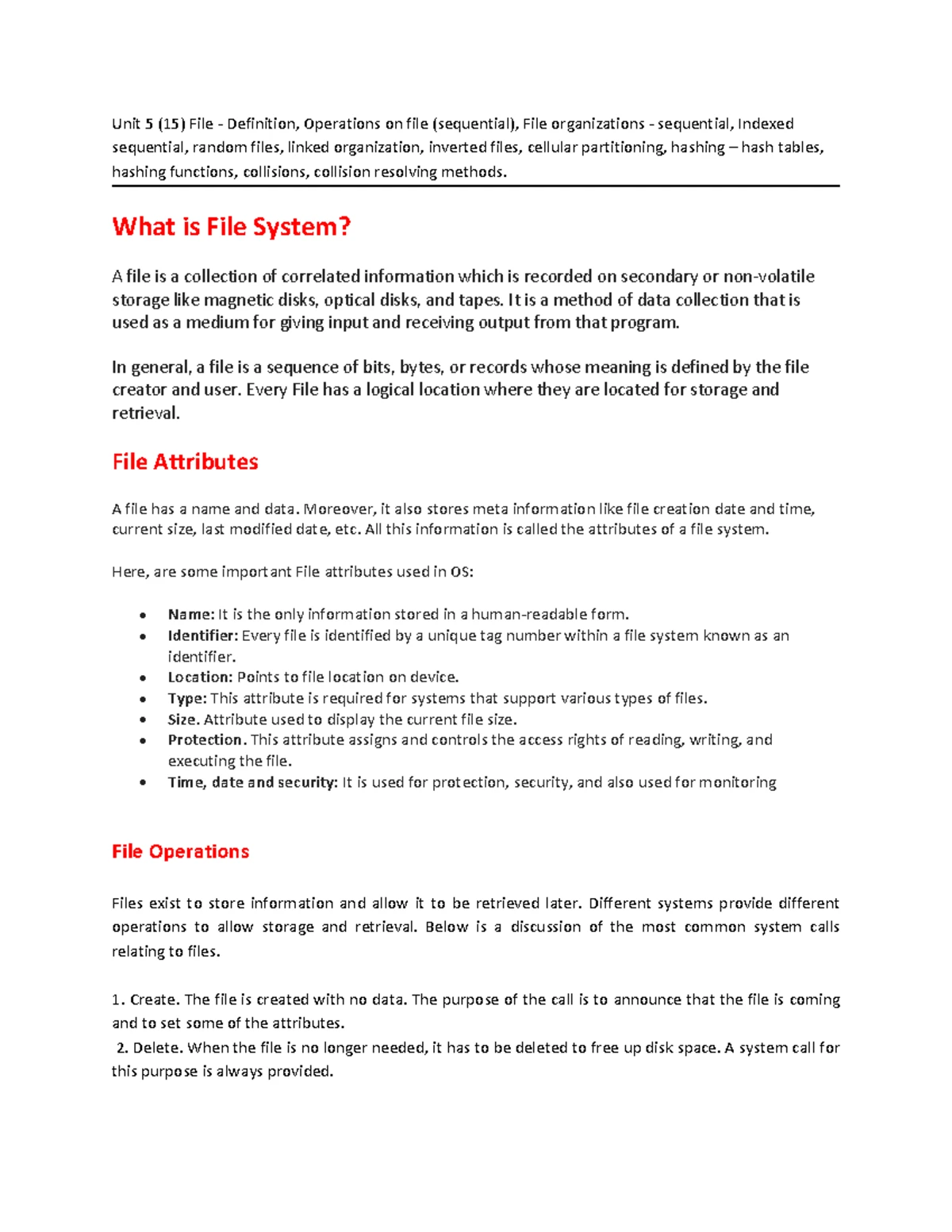 DS Module II - Stack and Queue Concepts and Operations Notes - Studocu