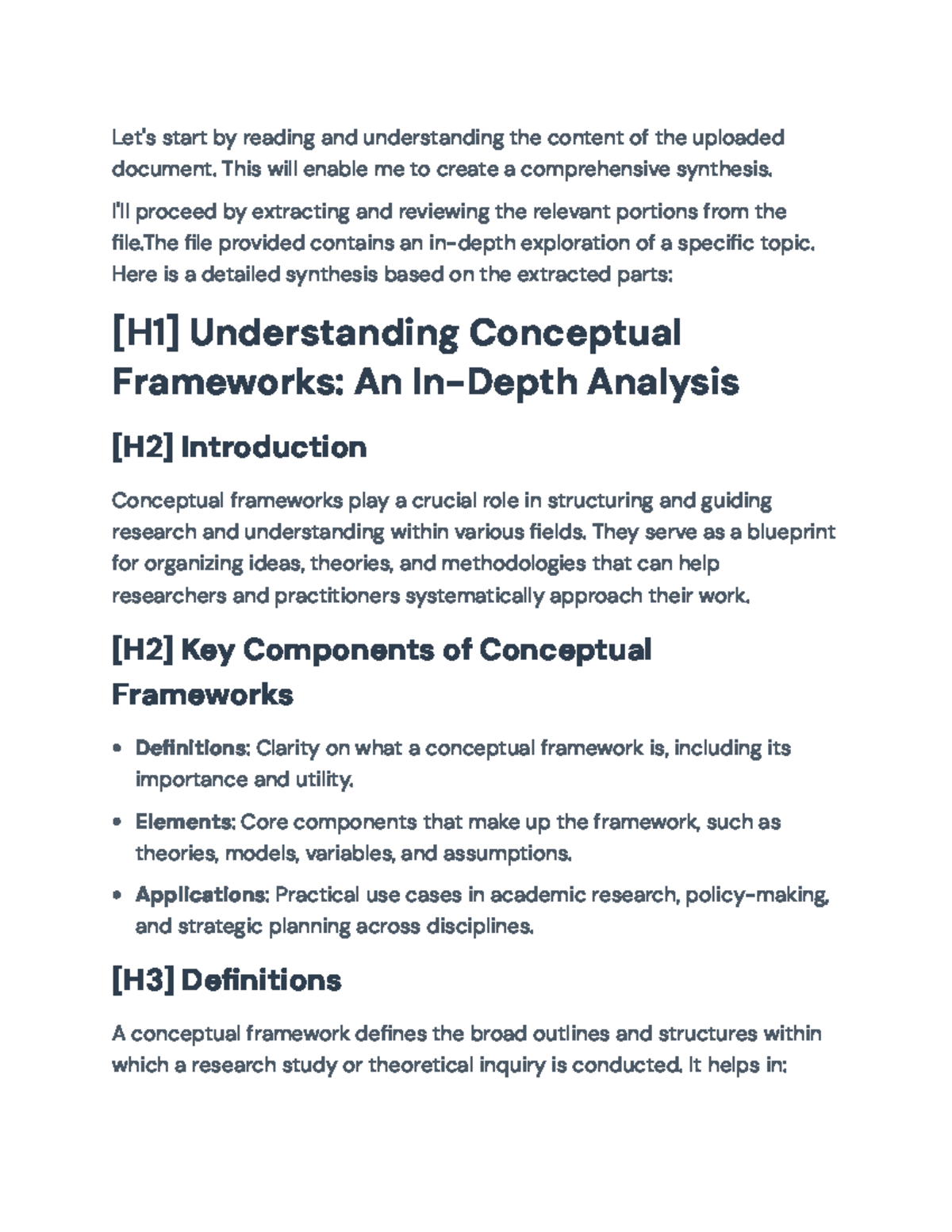 Understanding Conceptual Frameworks: Key Components and Applications ...