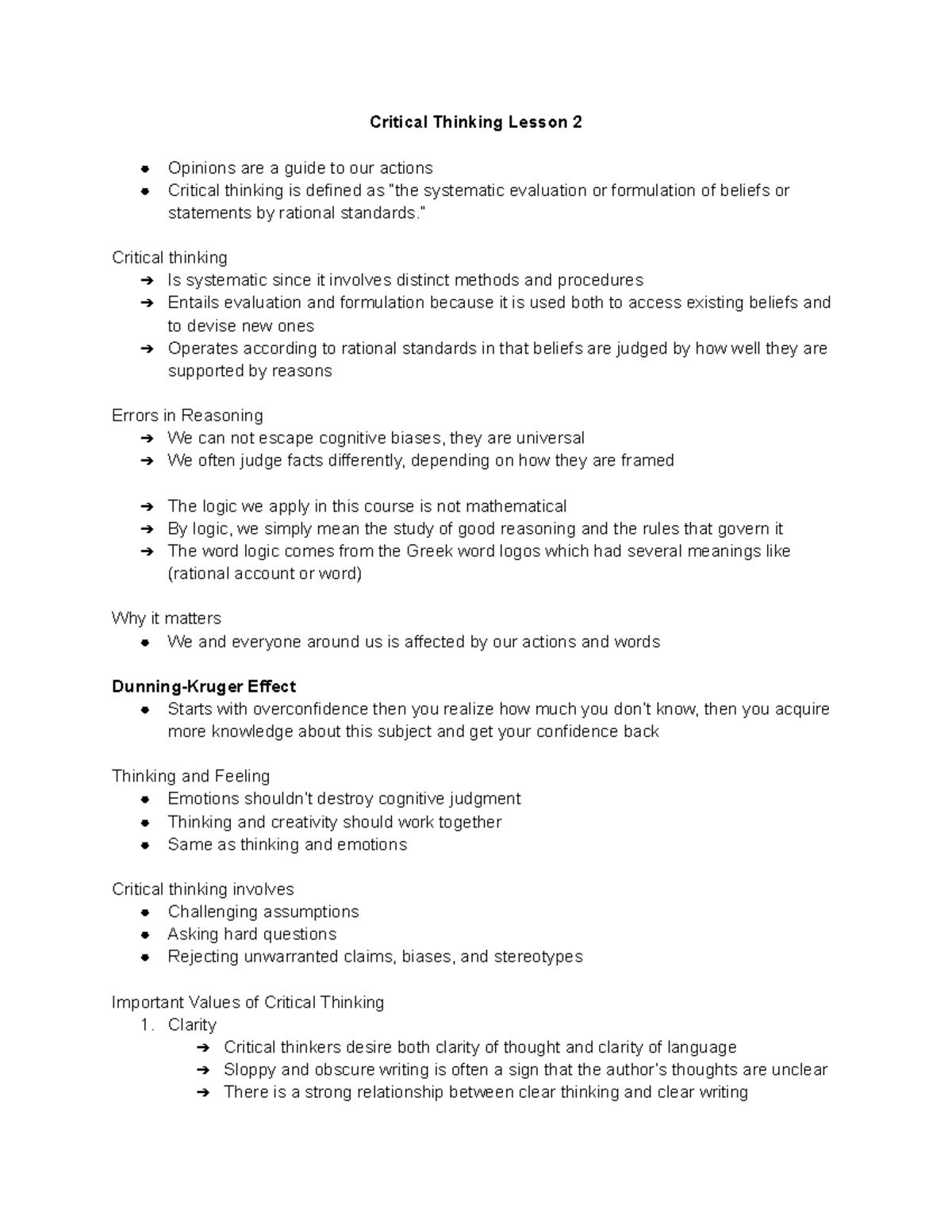 Critical Thinking 2 - Lesson Insights by Dr. Jonathan Salem-Wiseman ...