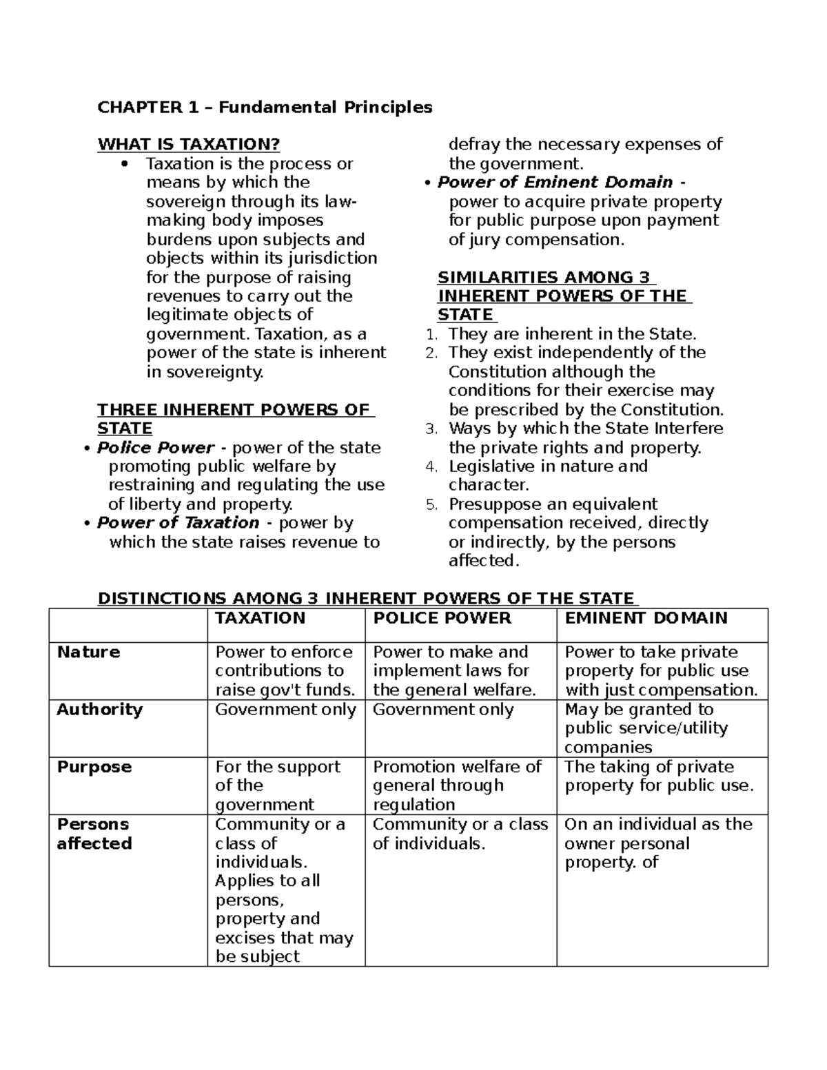 Chapter 1 - Fundamental Principles of Taxation: Key Concepts and Powers ...