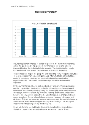 Industrial Psychology 114 Term 1: Key Concepts and Insights on Work ...