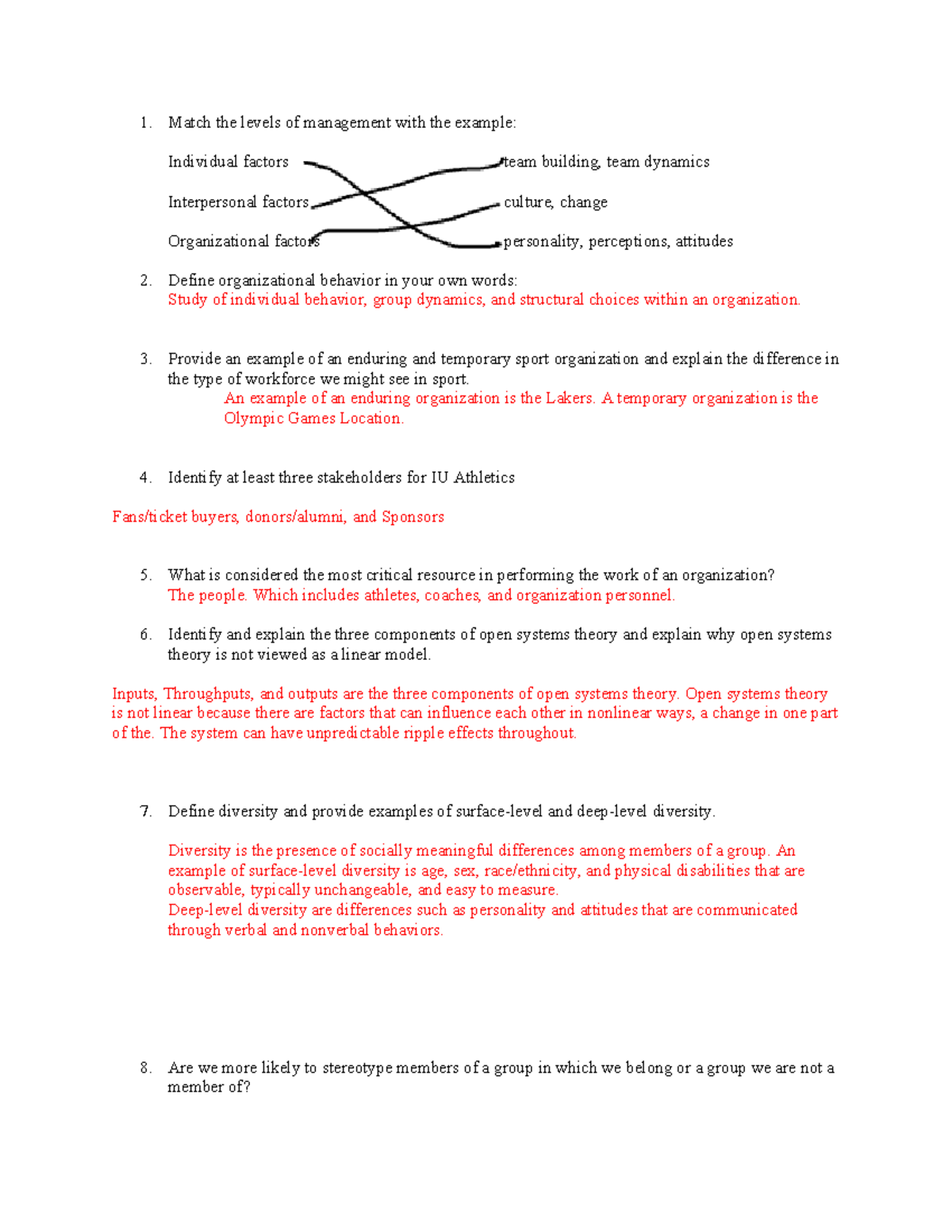 Organizational Behavior & Diversity Management: Key Concepts (MGT 101 ...