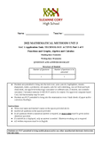 Math Methods Unit 3 and 4 - Grade: 12 - Victorian Certificate of ...