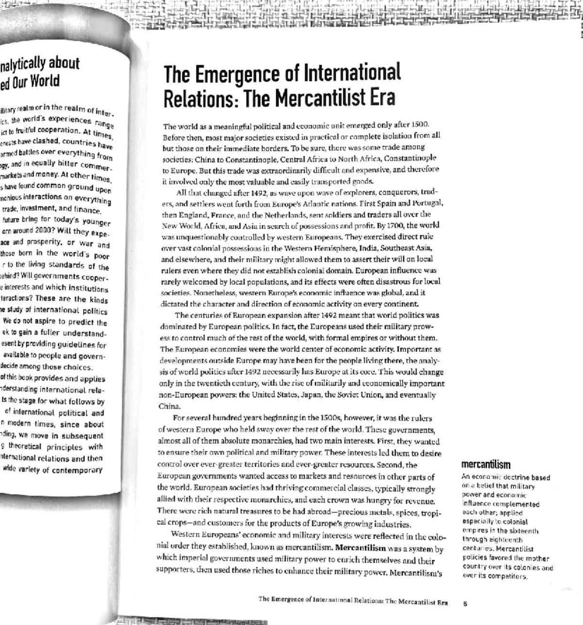 Analyzing the Mercantilist Era in International Relations (PSY101 ...