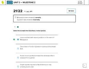 Environmental Science Milestone 1 Study Guide (ENS 101) - Studocu