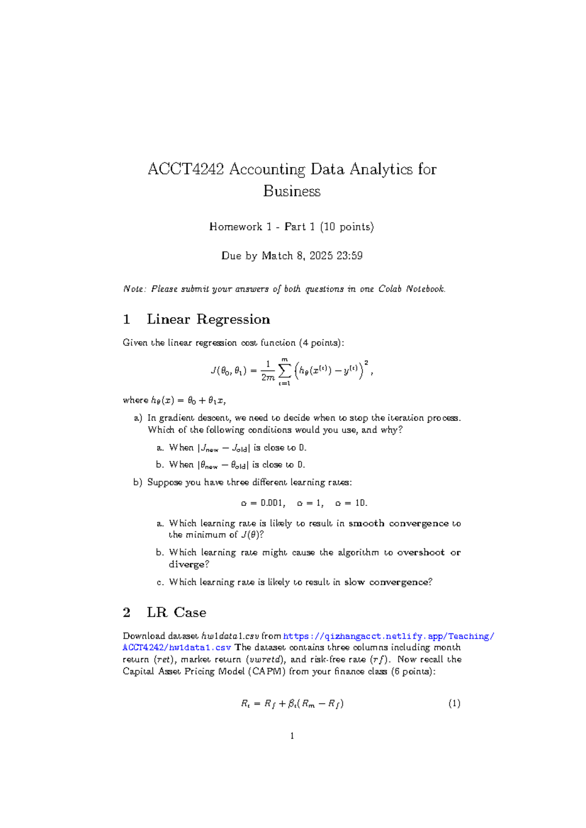 HW2 4242 - Assignment 2 - ACCT4242 Accounting Data Analytics for ...