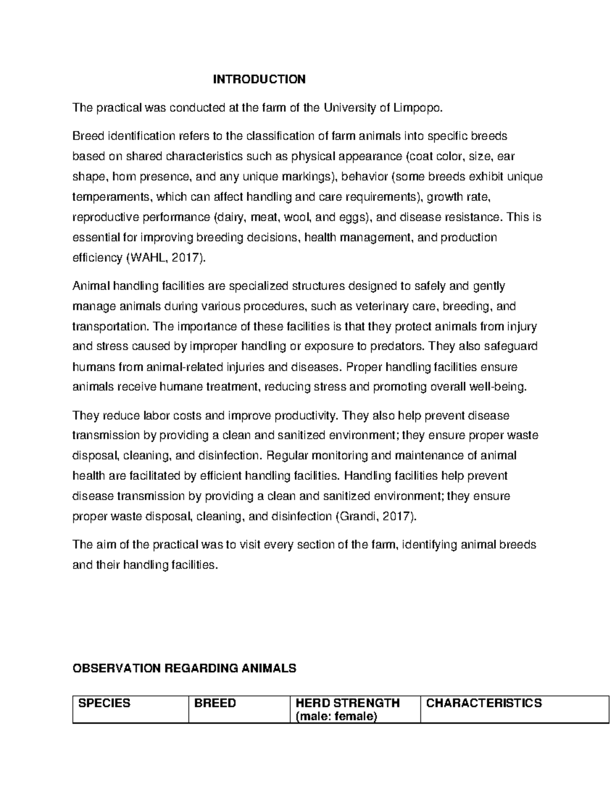 SANL011 Practical Report 1 - INTRODUCTION The practical was conducted ...