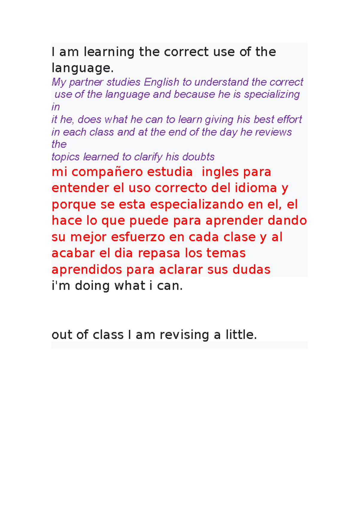 Writing English 2: Learning the correct use of the language - Studocu
