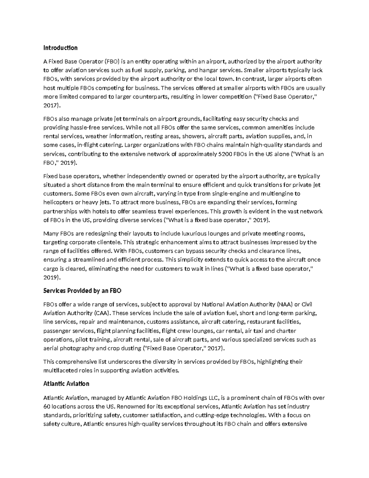 Aviation Services Overview: Understanding FBOs & Atlantic Aviation ...