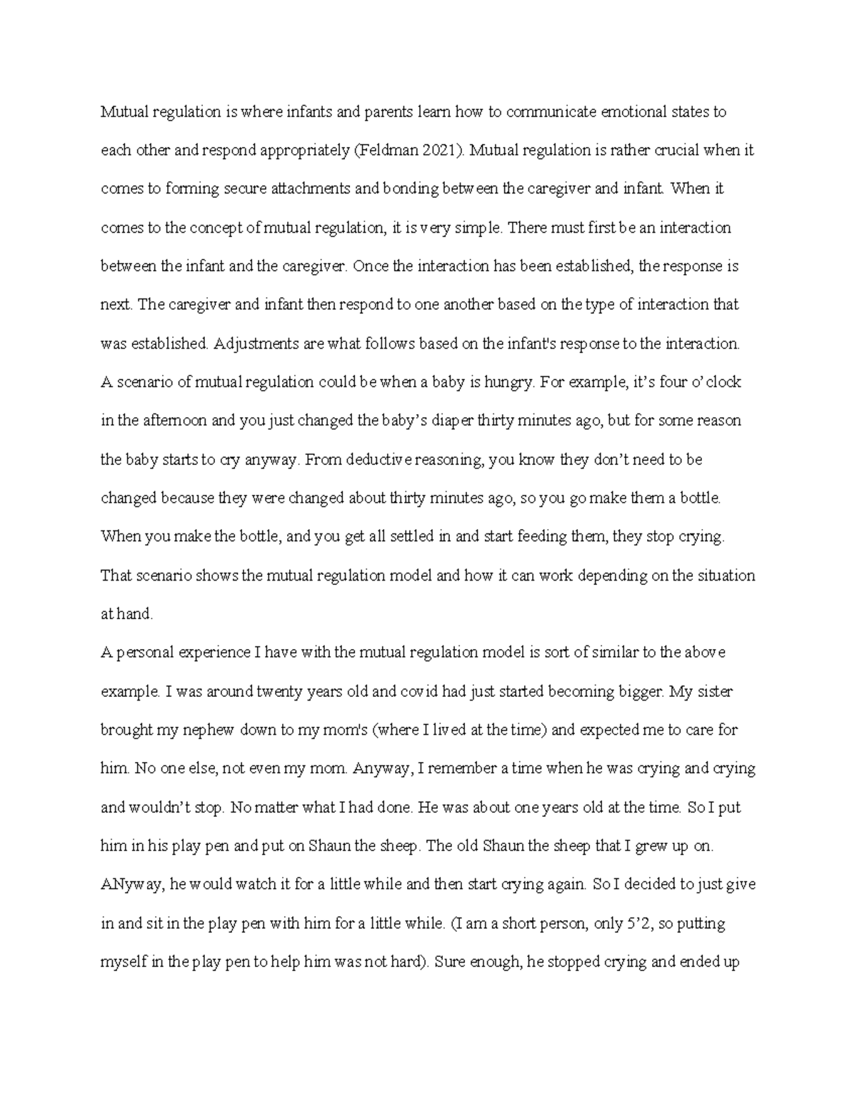 Mutual Regulation in Infant-Caregiver Interactions: Insights and ...