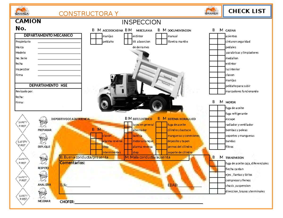 423679477 Check LIST DE Volteo docx - CHECK LIST CONSTRUCTORA Y ...