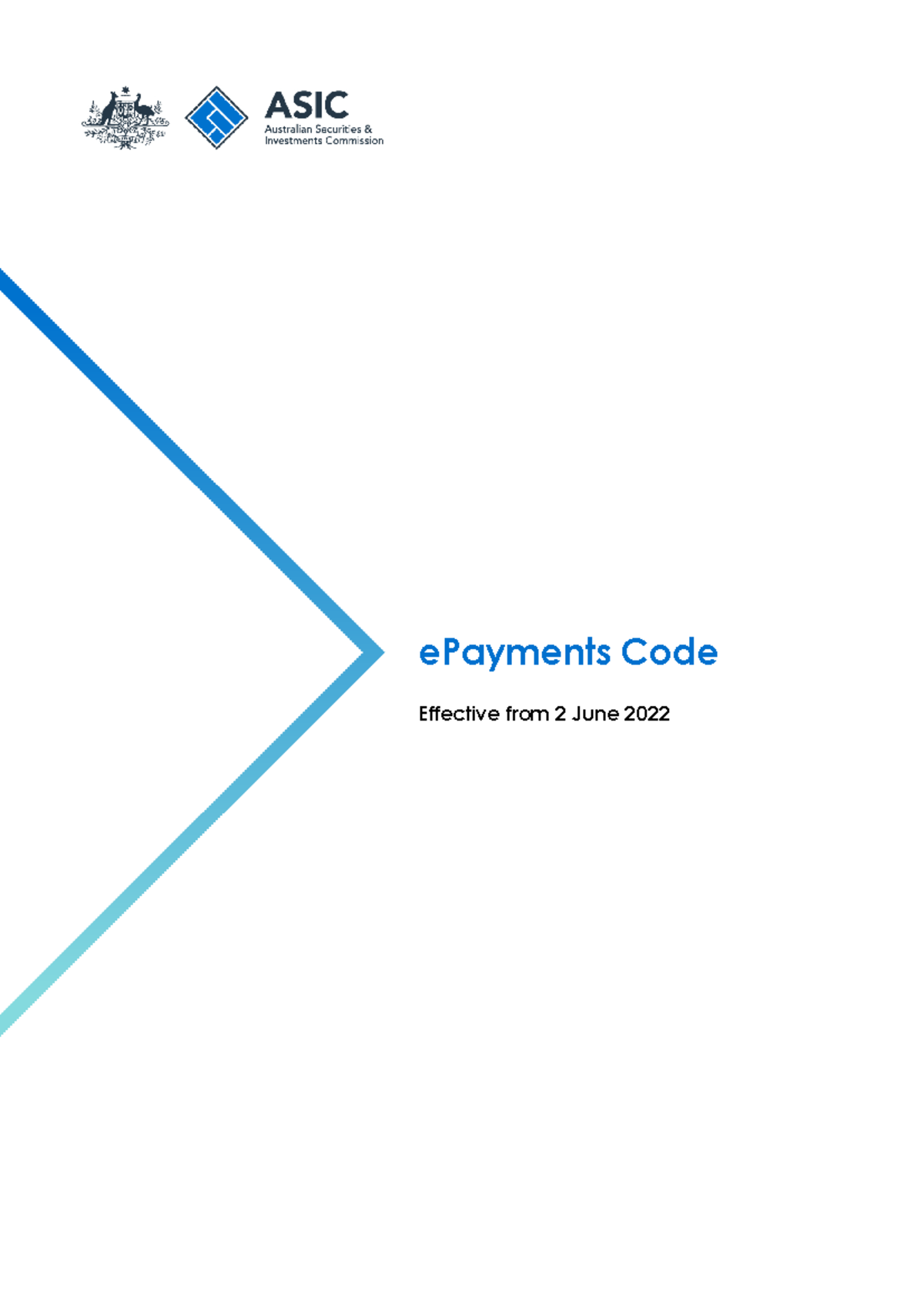 ePayments Code Overview and Key Updates (ASIC) - Effective June 2022 ...