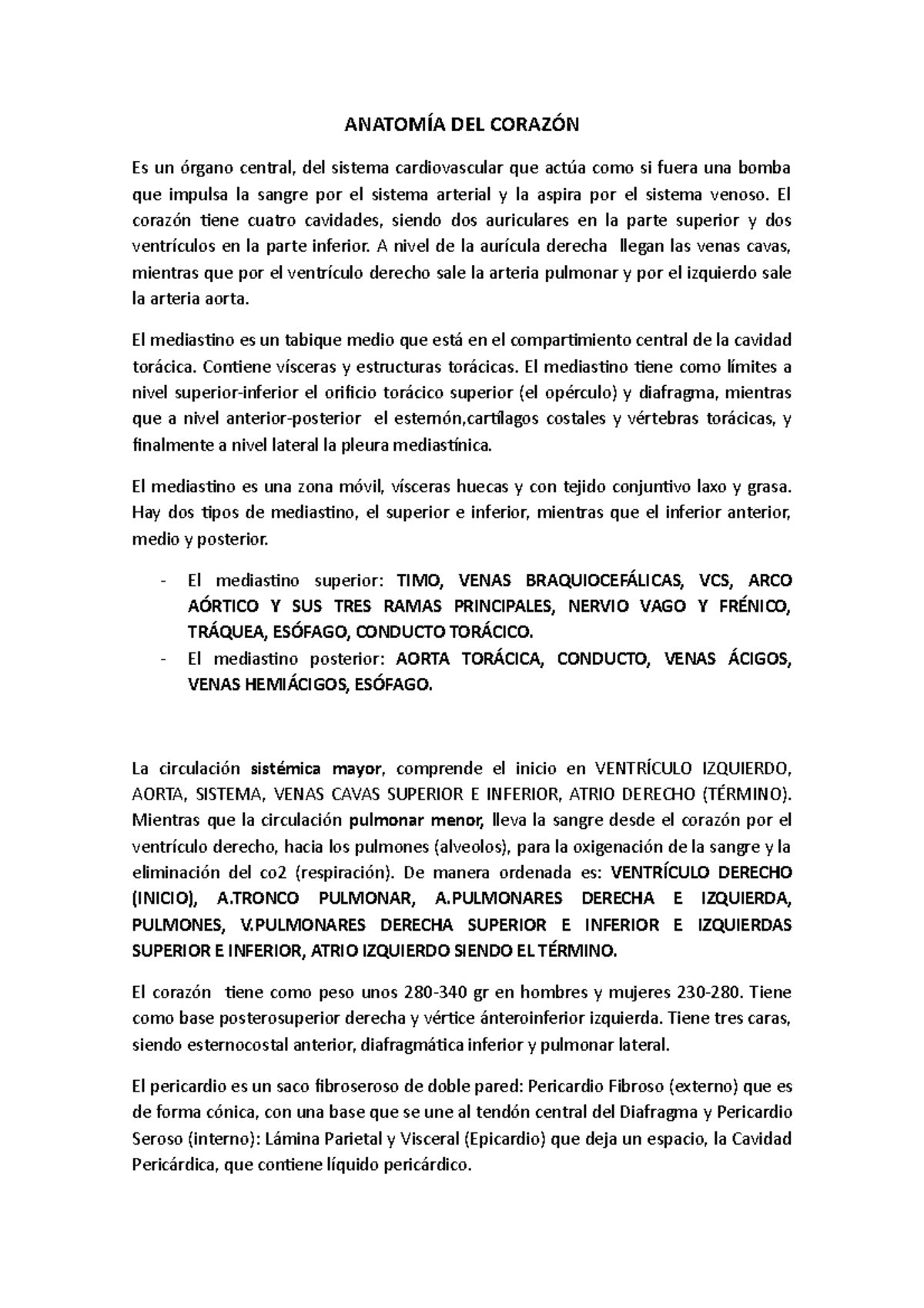 Resumen sobre la Anatomía del Corazón según Netter - Atlas de Anatomía ...