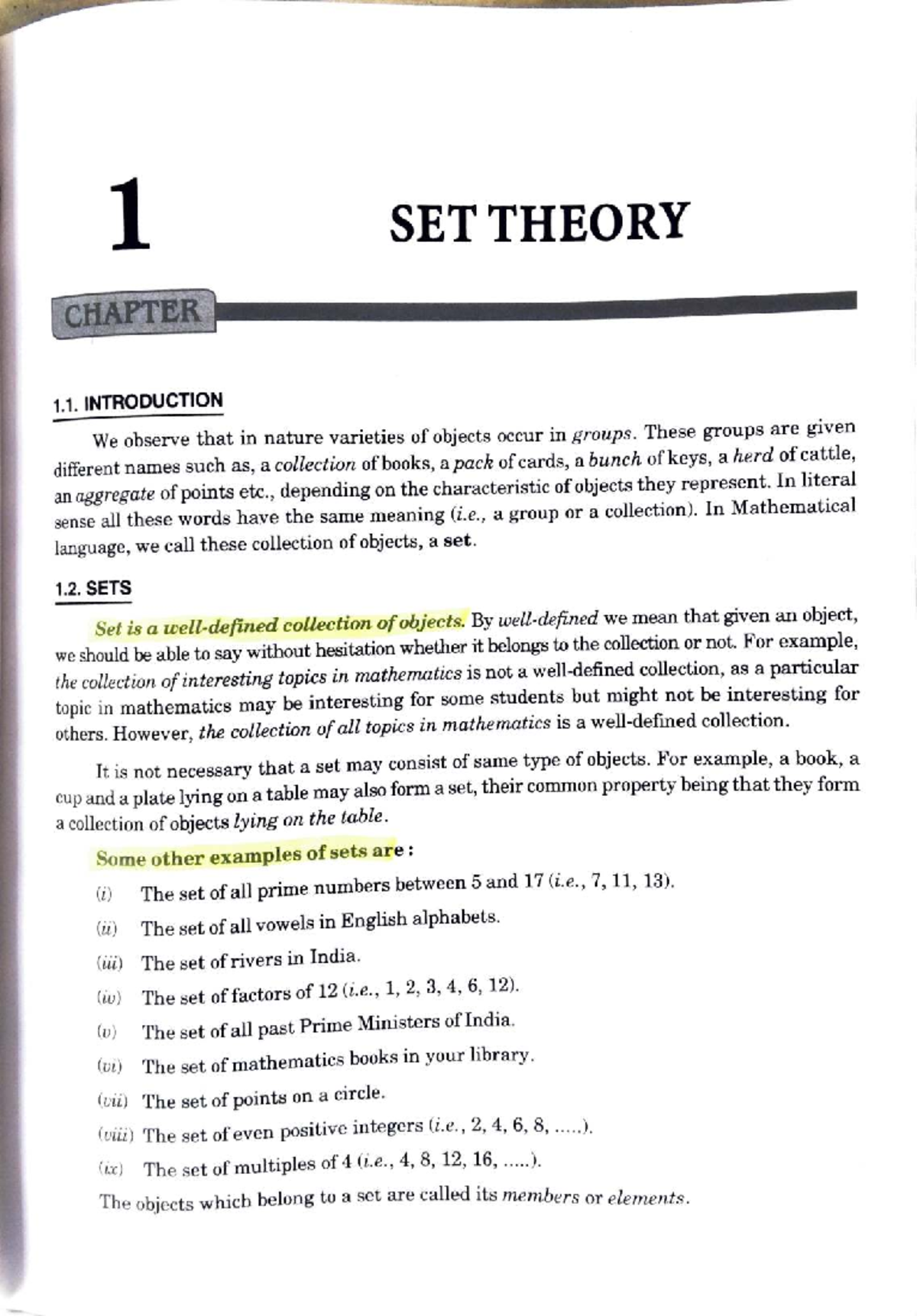 Set Theory: Chapter 1.1 - Introduction to Sets and Their Properties ...