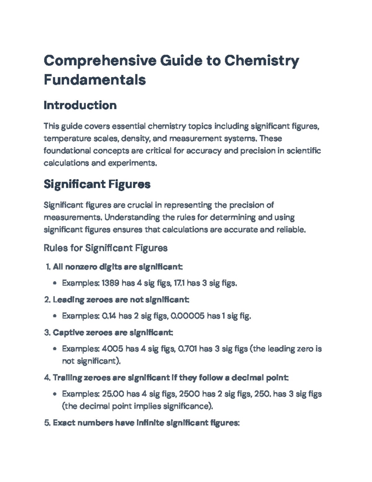 Chemistry 101: Comprehensive Guide to Significant Figures & Density ...