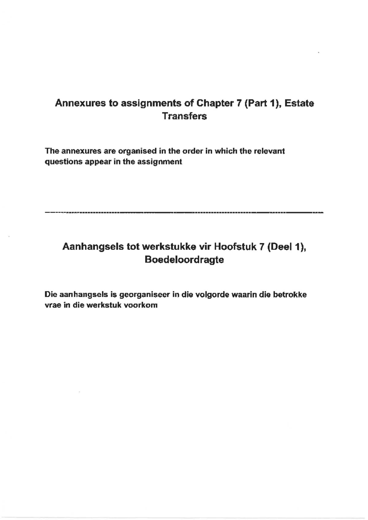 Assignments for Chapter 6 Servitudes - Conveyancing Practice Notes ...