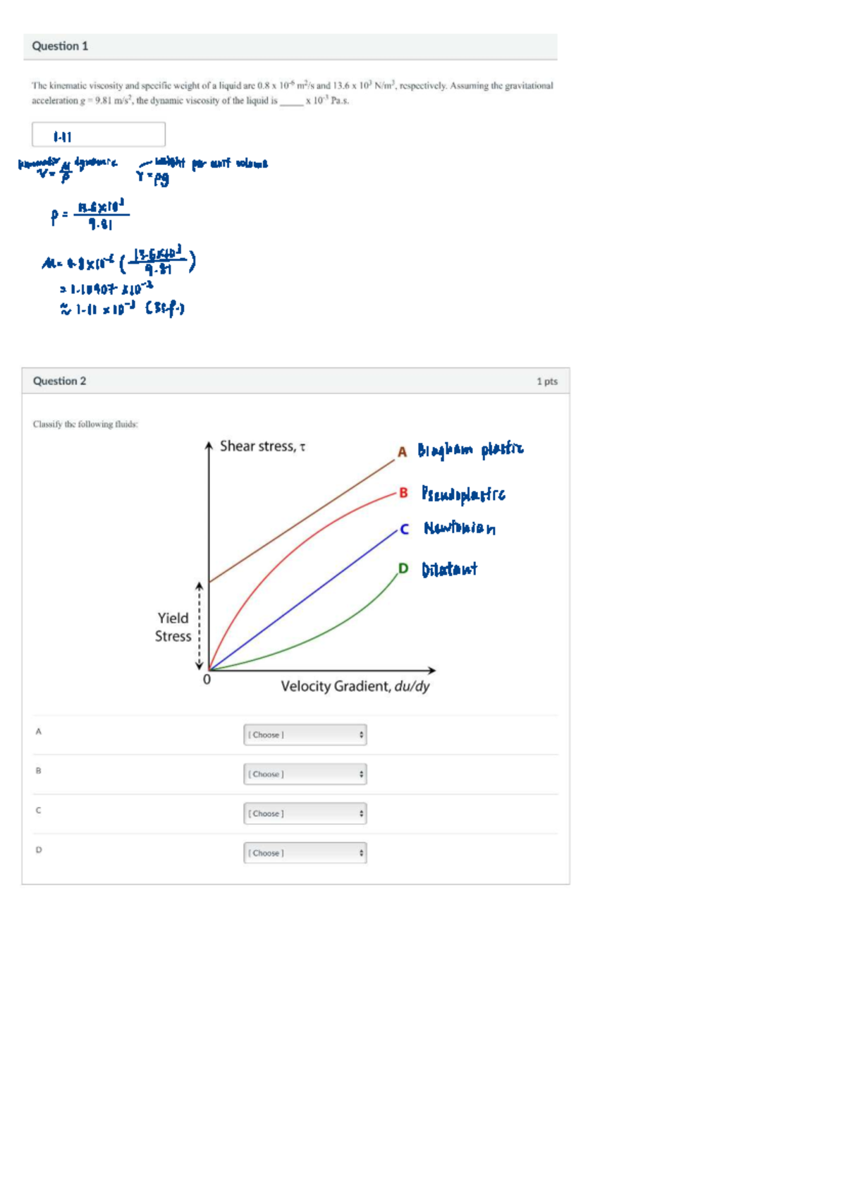 Kinematic Analysis of Fluid Dynamics - Assignment 1 - Studocu