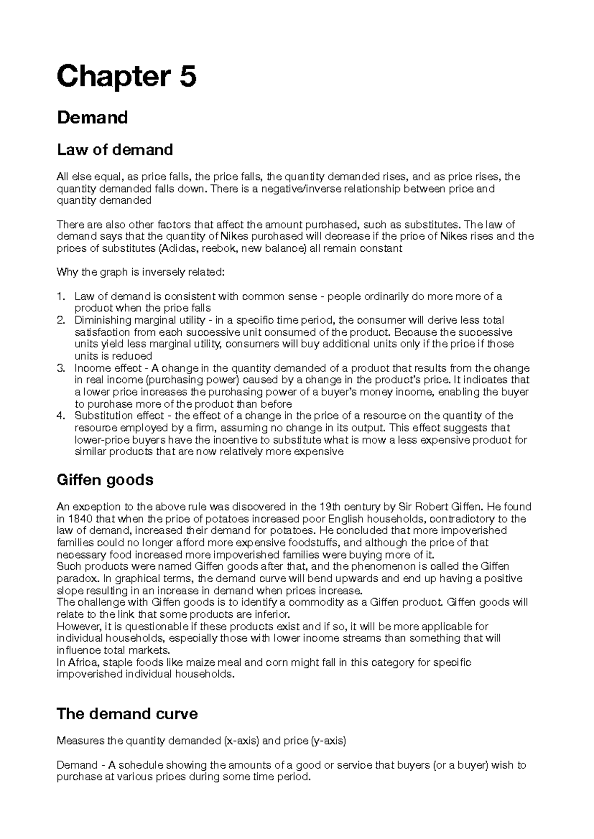 EKN 5: Demand and Supply Dynamics in Market Equilibrium - Studocu