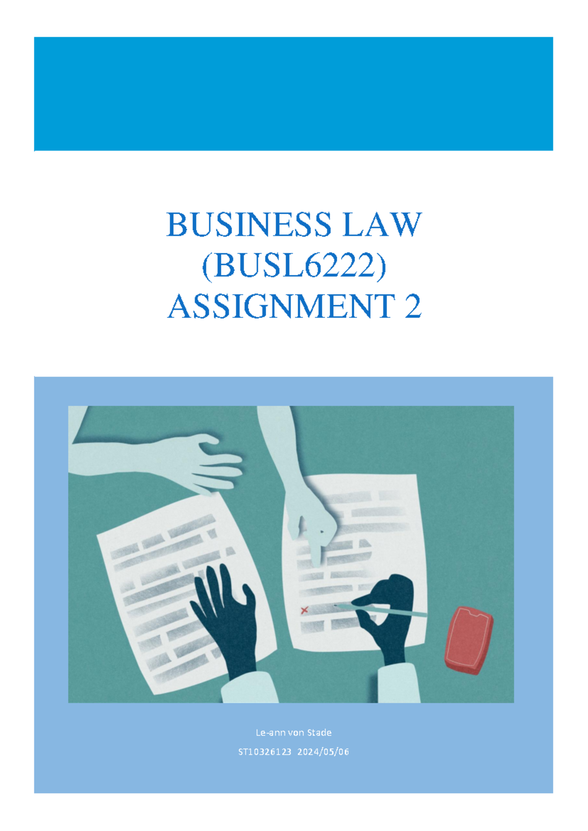 BUSL6222 Assignment 2: Breach of Contract & Remedies in Commercial Law ...