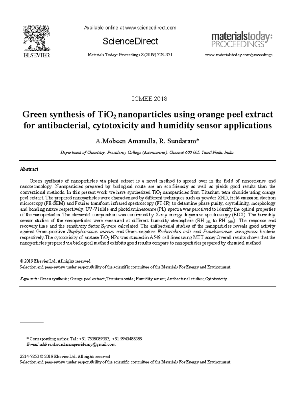 J.matpr.2019 - Review article. - Available online at sciencedirect ...