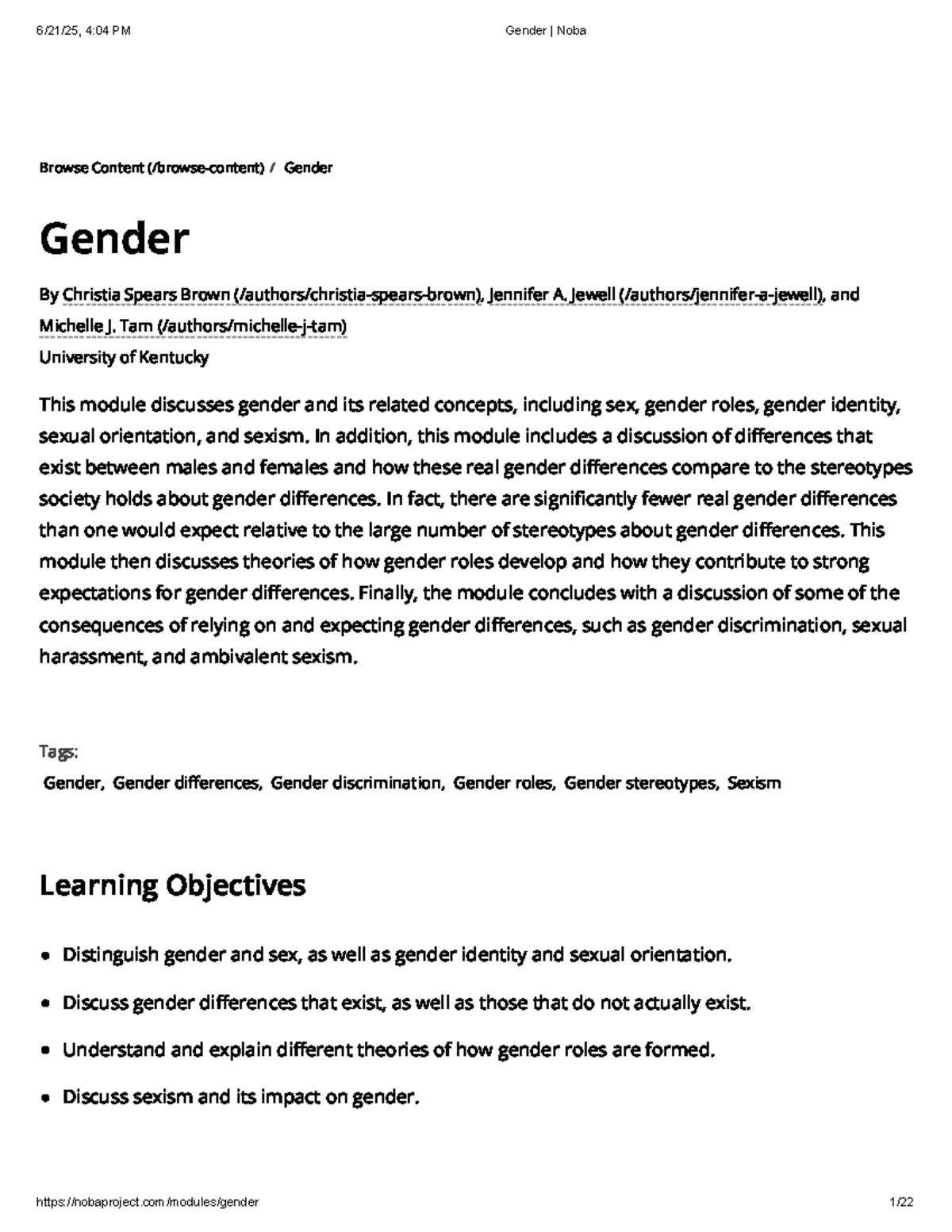 Understanding Gender Roles and Stereotypes: Insights from PSYC101 - Studocu