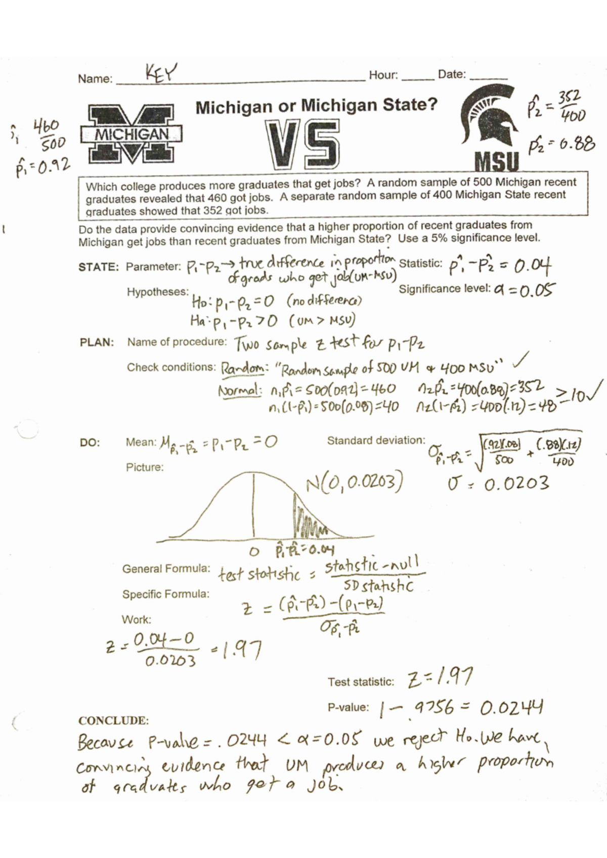 Lesson 9.2 - Answer Key and Explanations - Studocu