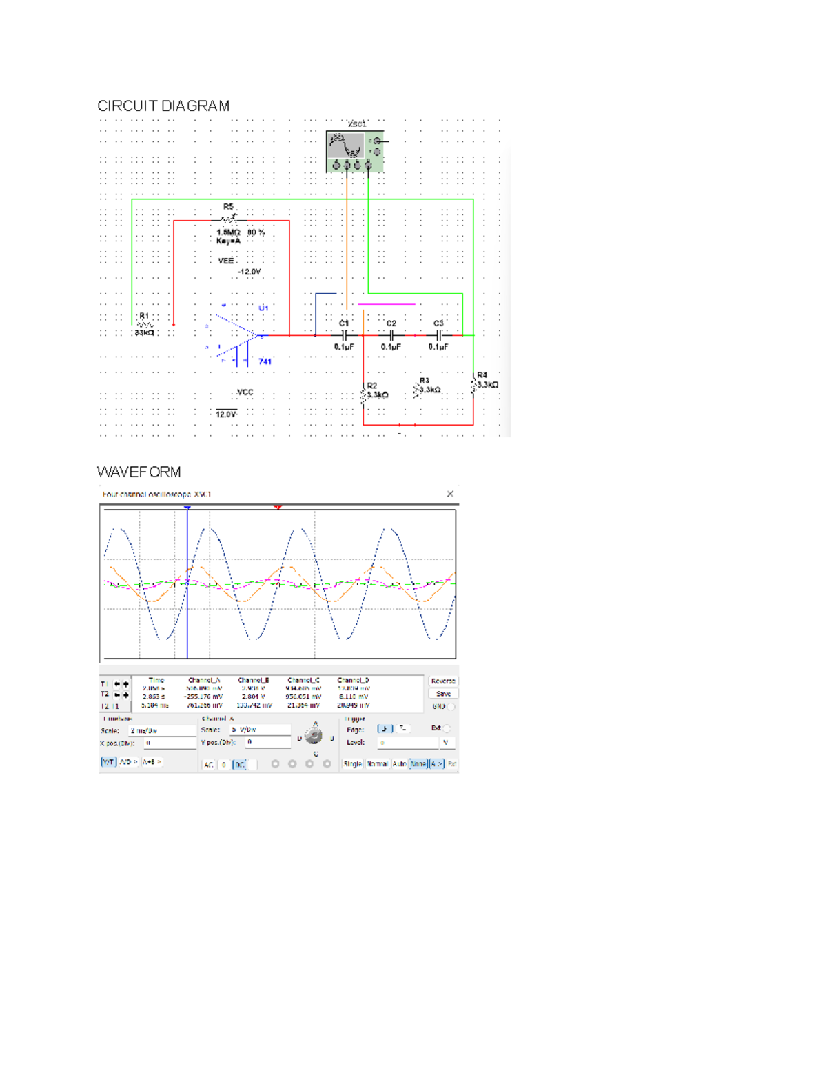 RC Phase Shift Lab Report - XSC1 Circuit Analysis - Studocu
