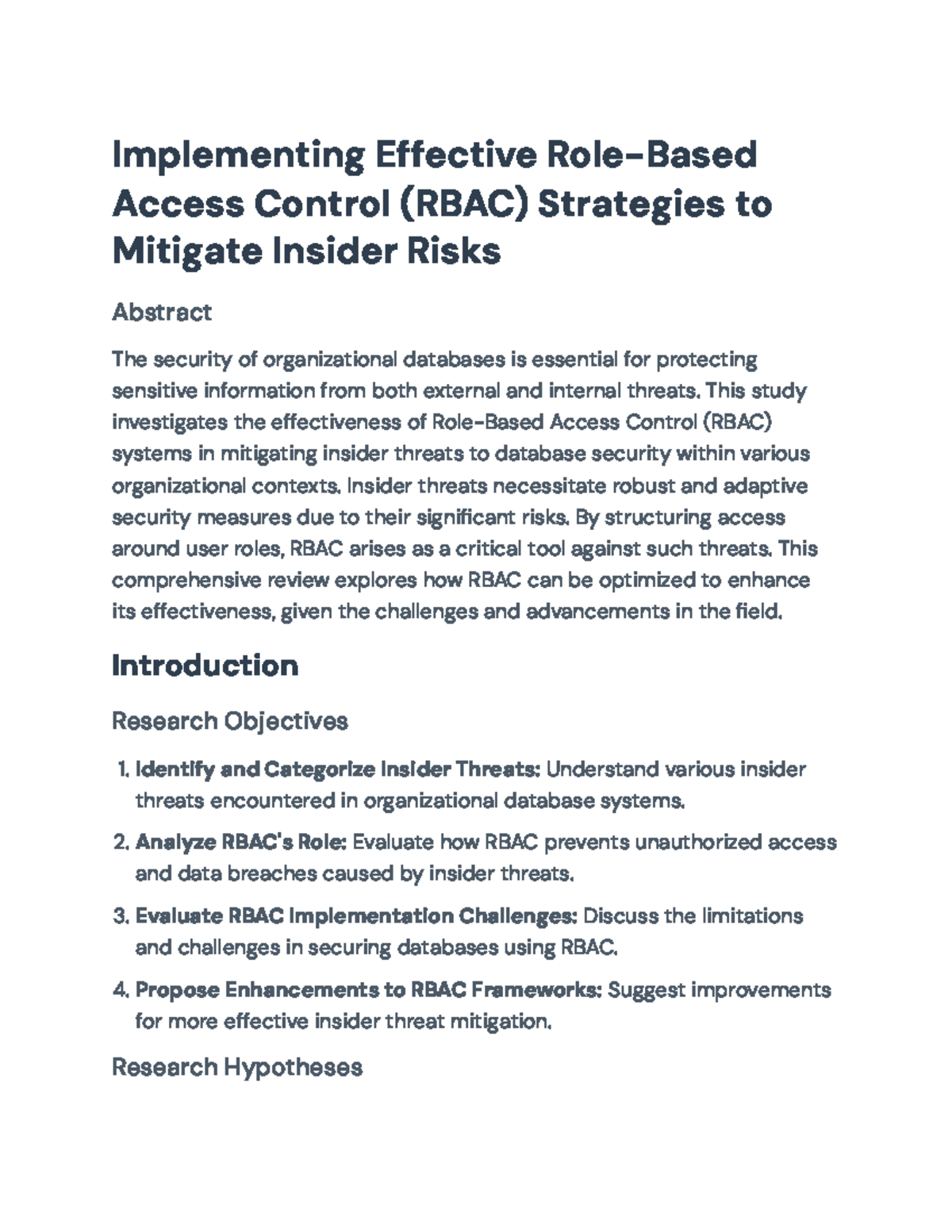 Revamping RBAC Strategies: Mitigating Insider Threats in Databases ...