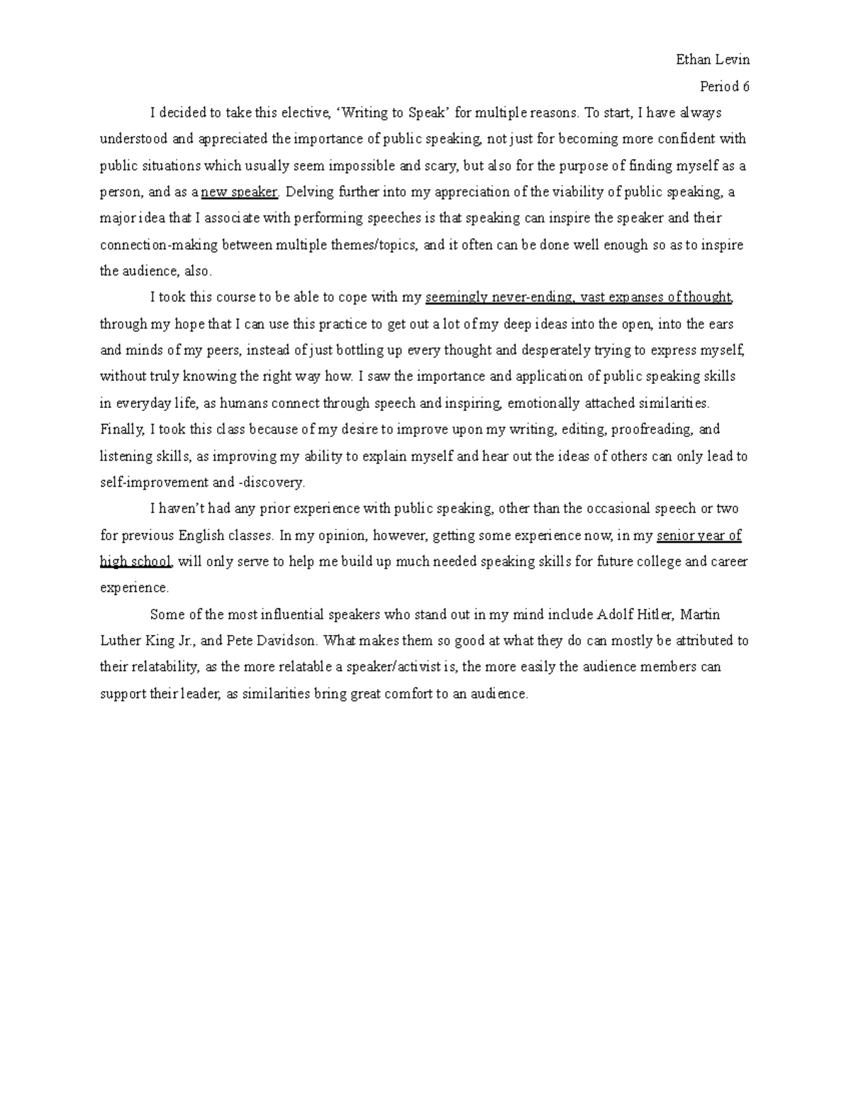 Writing to Speak: Reflections on Public Speaking and Personal Growth ...
