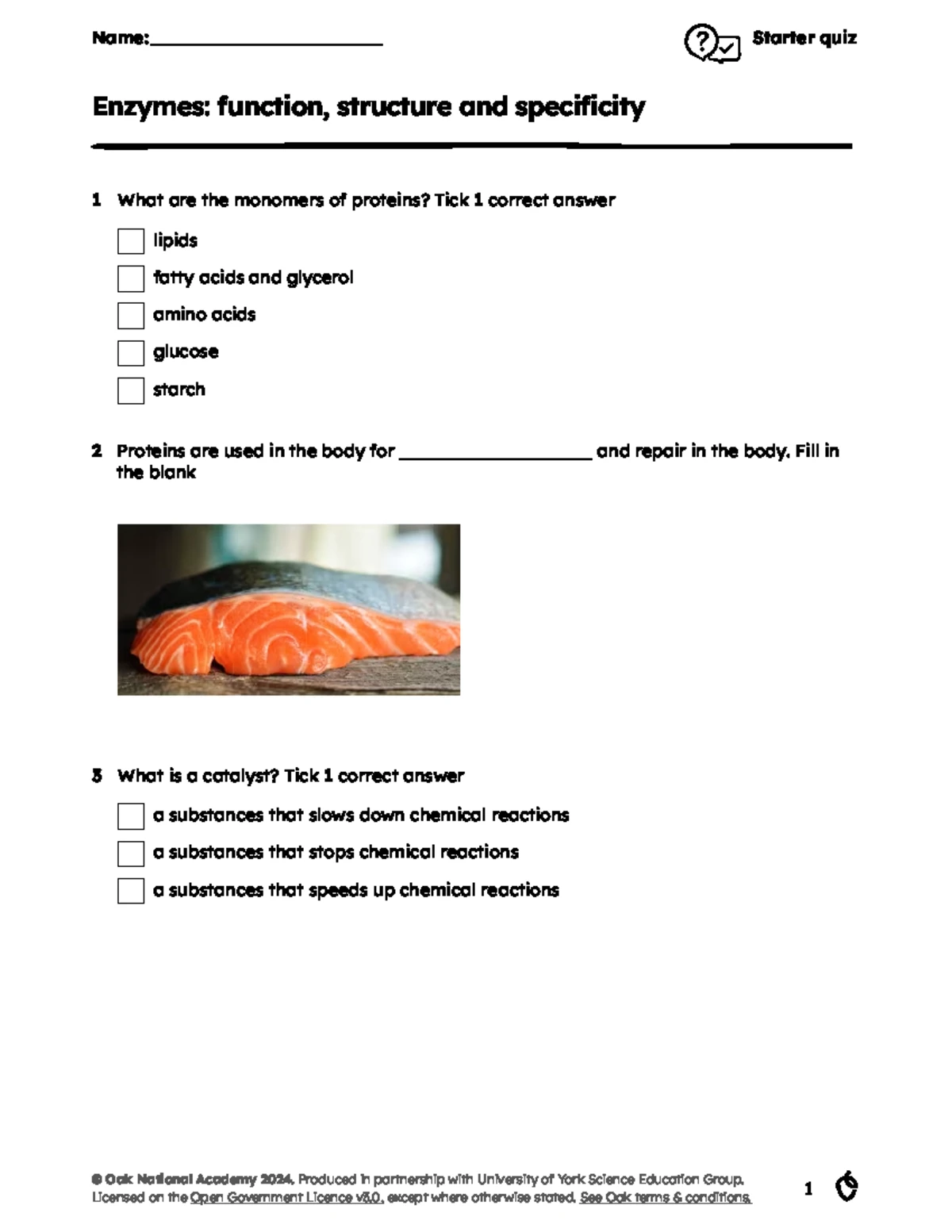 Biology 101: Exit Quiz Answers on Enzymes' Function & Structure - Studocu