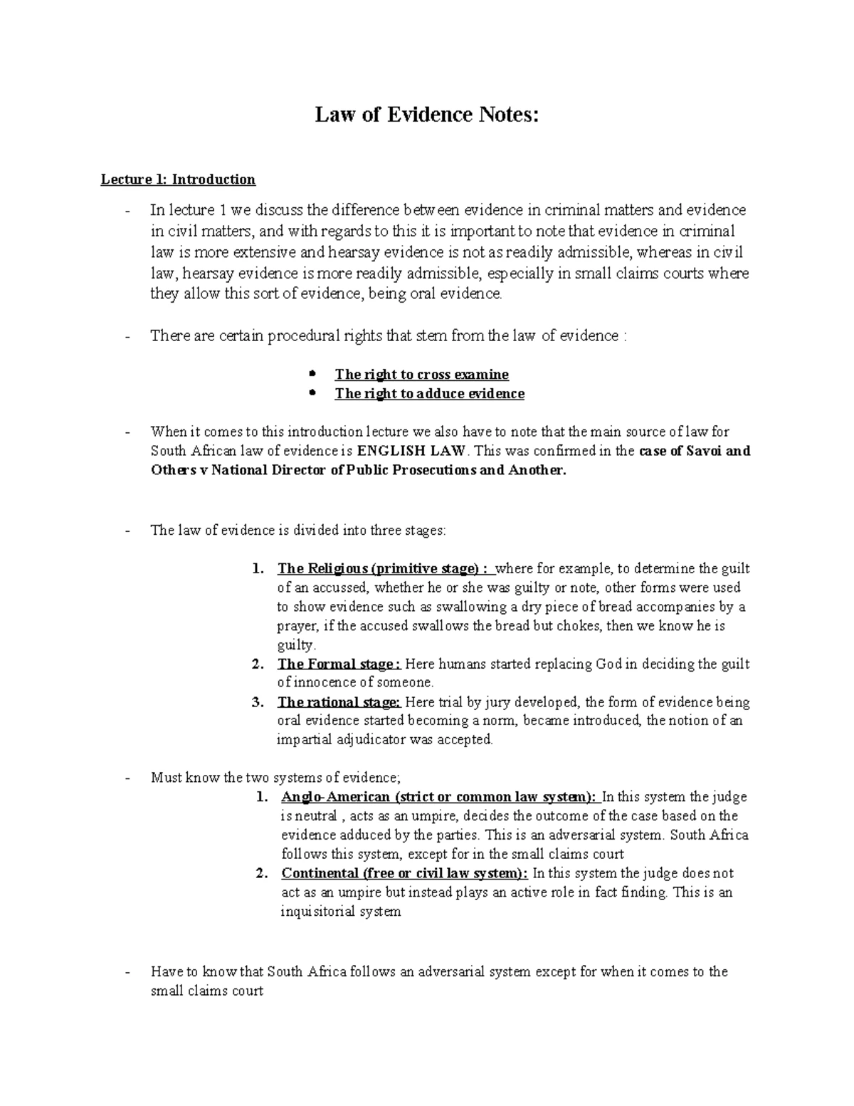 Evidence Test 2: LECTURE NOTES on Burden of Proof & Estoppel Concepts ...