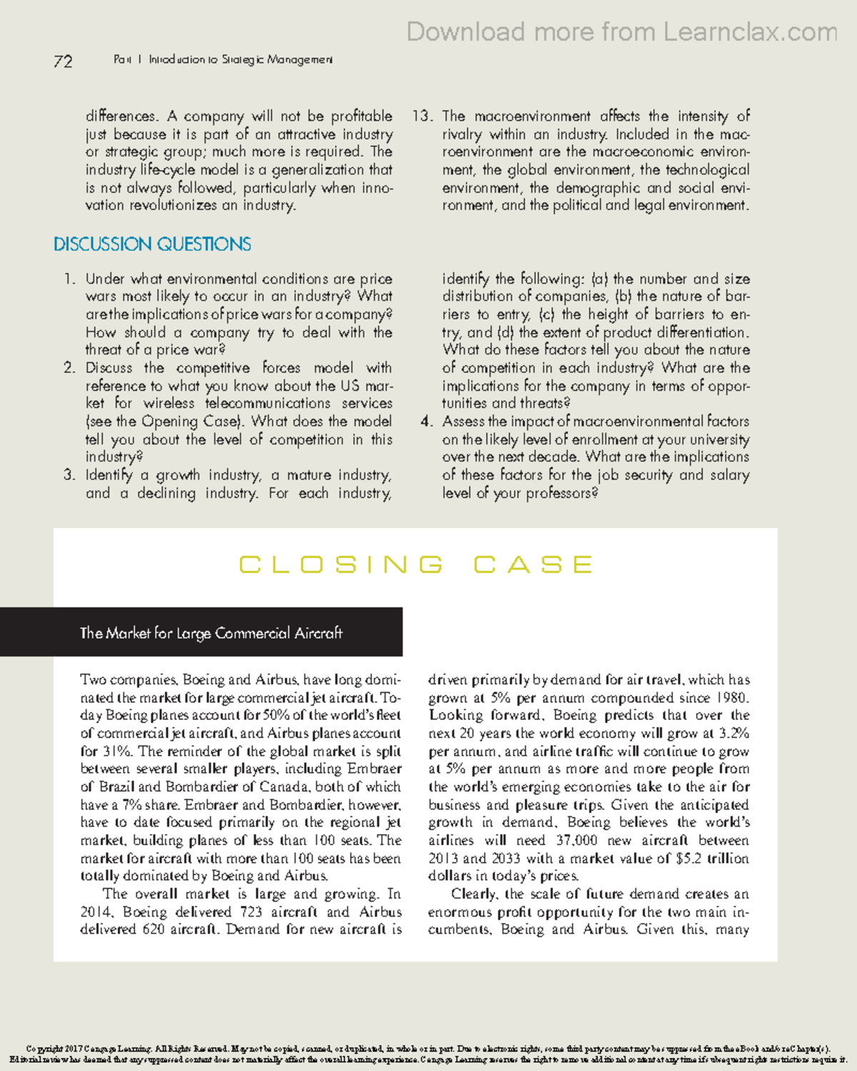 Ch 02 CL - Case study - 72 Part 1 Introduction to Strategic Management ...