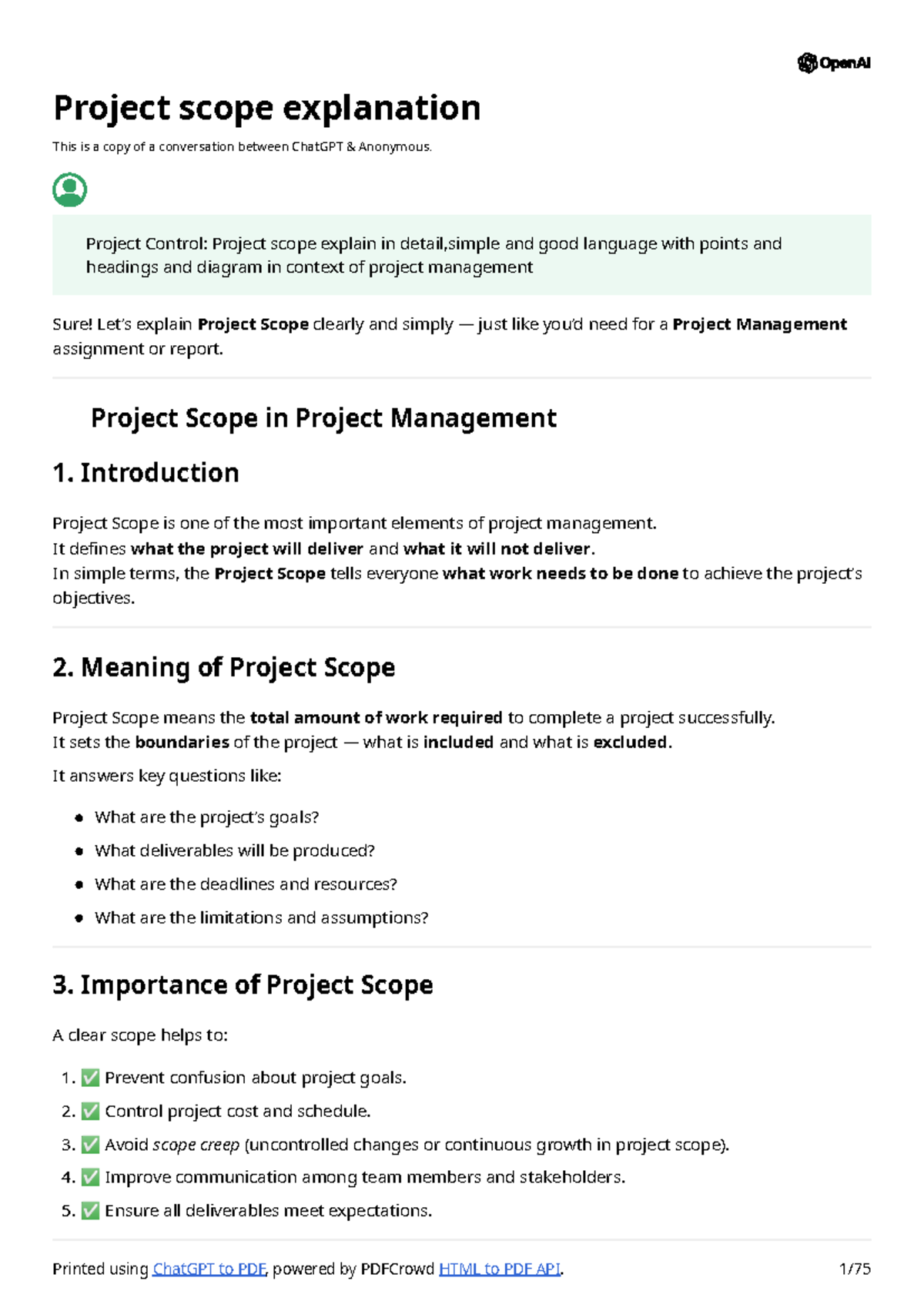 Project Management Concepts: Scope, Change Requests, Schedule ...
