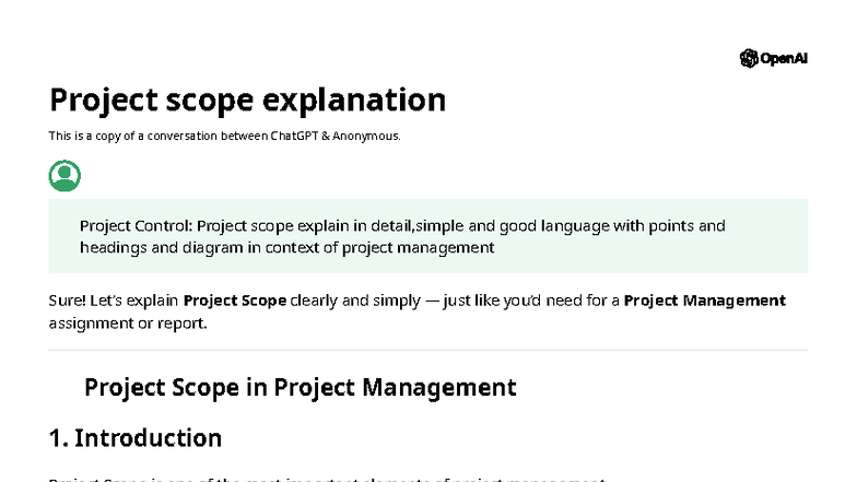 Project Management Concepts: Scope, Change Requests, Schedule ...