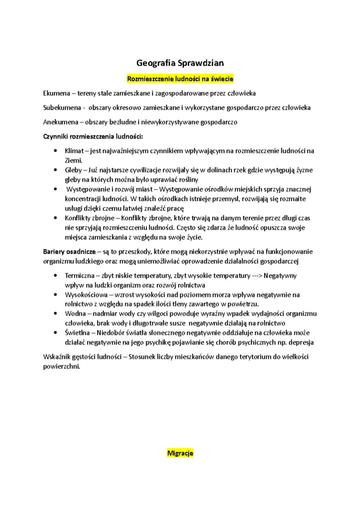 Orientacja W Terenie I Pogoda Sprawdzian www.studocu.com